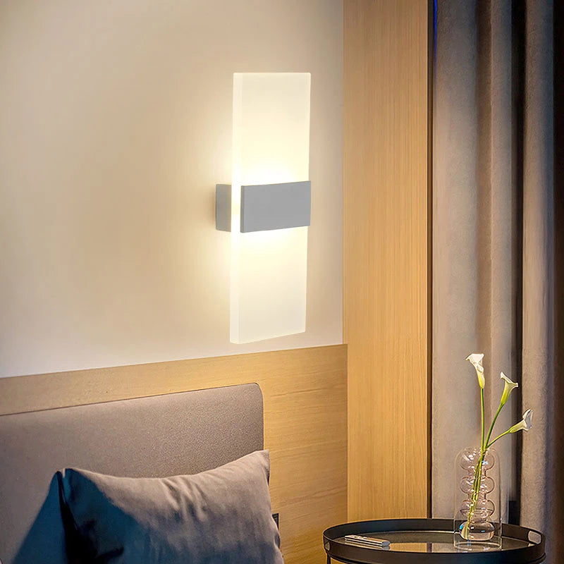 Applique Murale LED Acrylique - Lampe Design Moderne pour Chambre