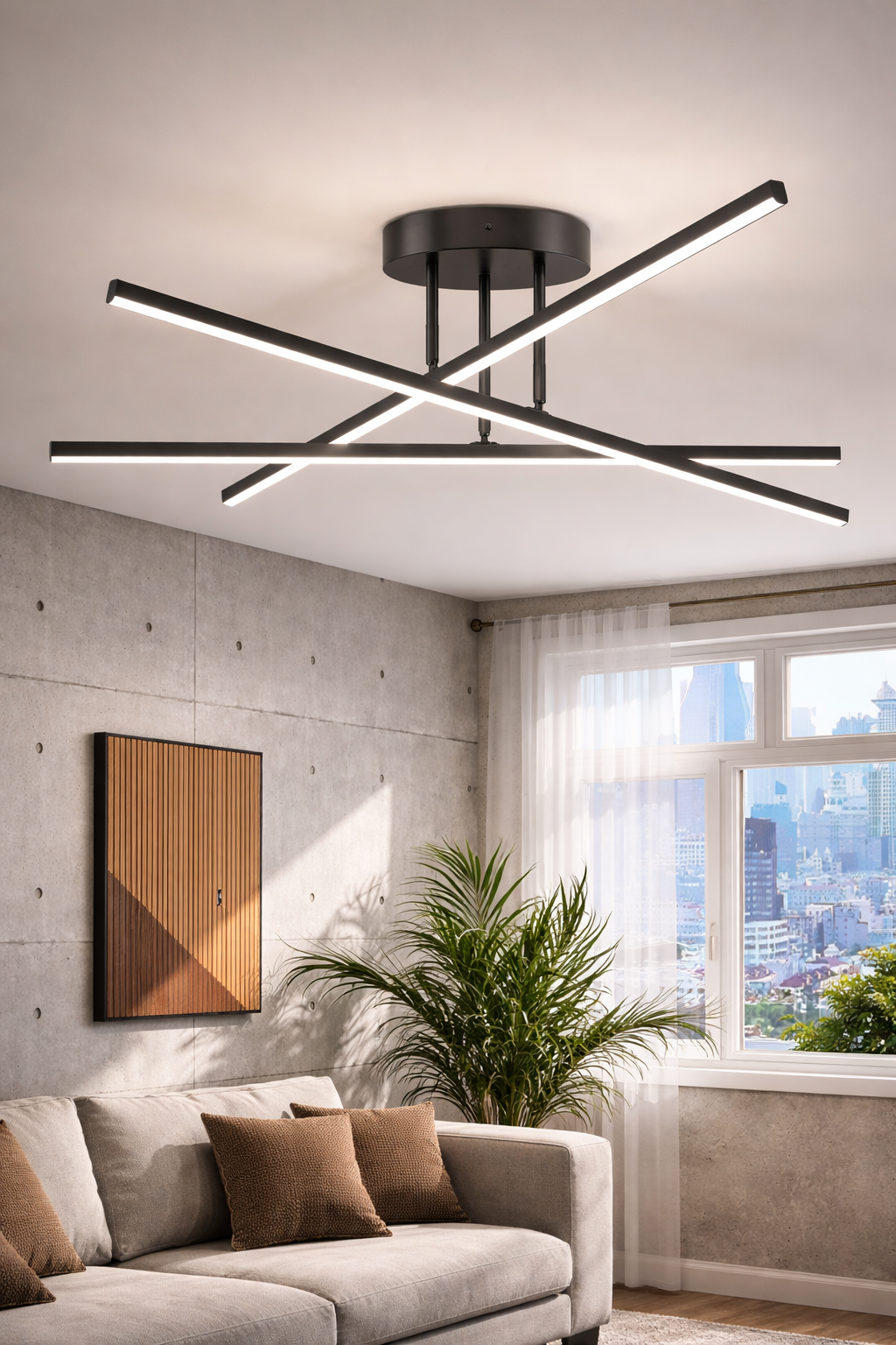 Plafonnier LED Nordique Moderne - Lustre Design Minimaliste