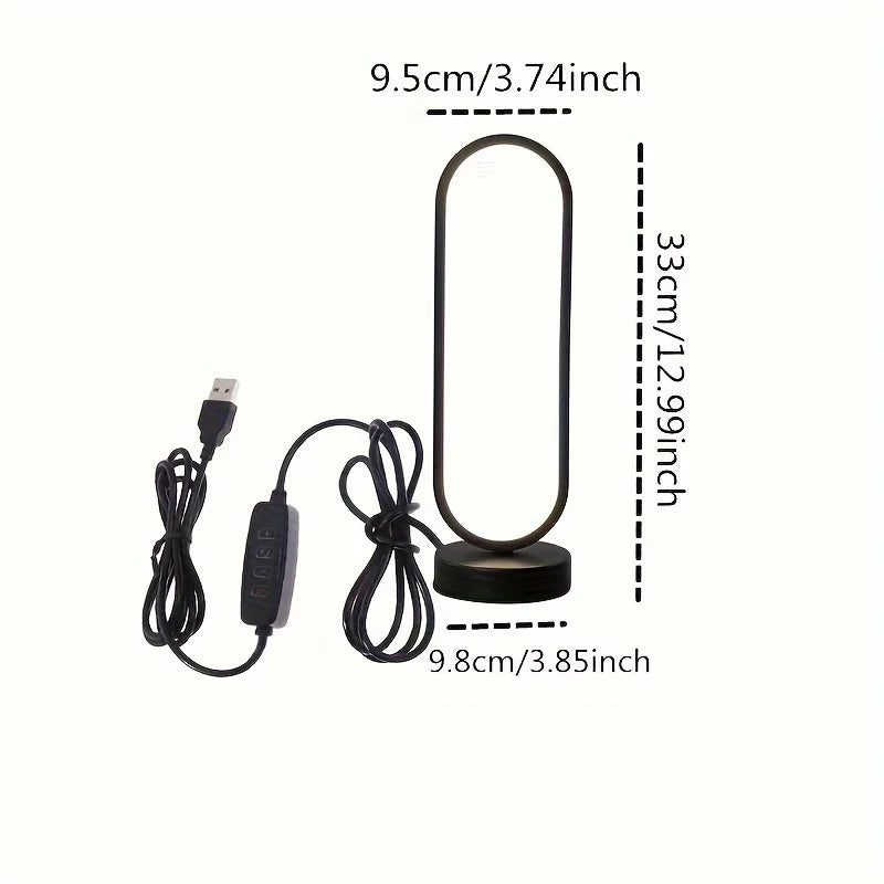 Lampe de Chevet LED Ring – Tamisage 3 Couleurs | Veilleuse Ambiance Chambre & Salon