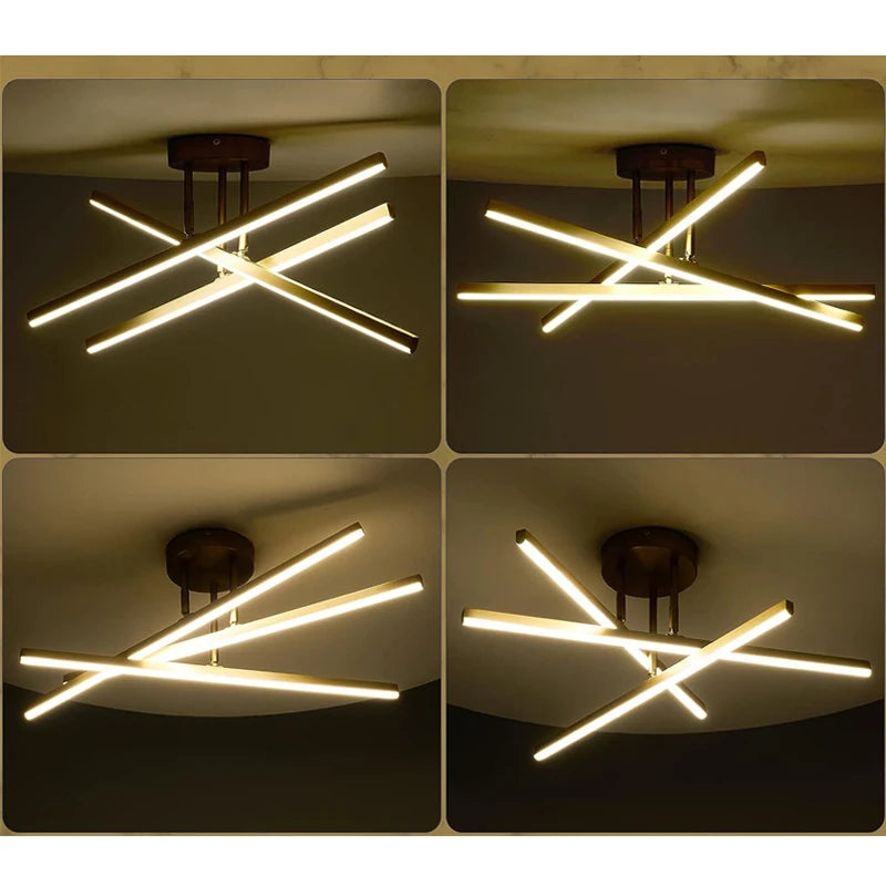 Plafonnier LED Nordique Moderne - Lustre Design Minimaliste