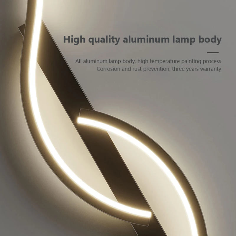 Lampe LED Murale Moderne Minimaliste - Applique Murale Longue Bande