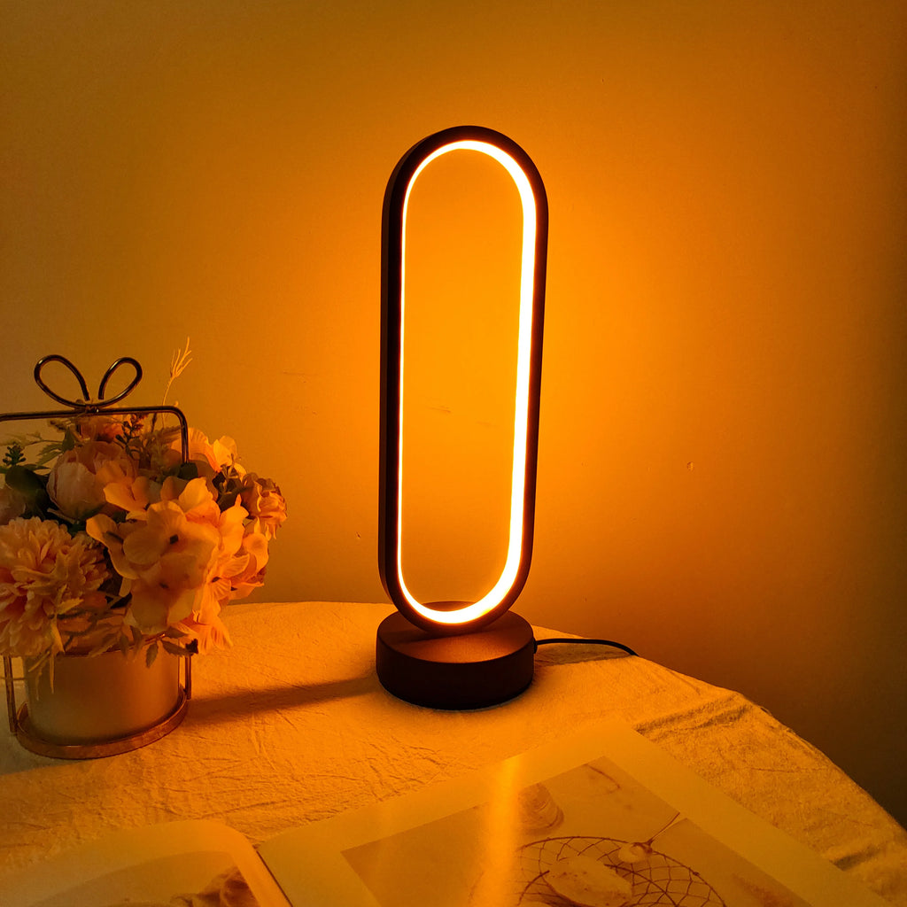 Lampe de Chevet LED Ring – Tamisage 3 Couleurs | Veilleuse Ambiance Chambre & Salon
