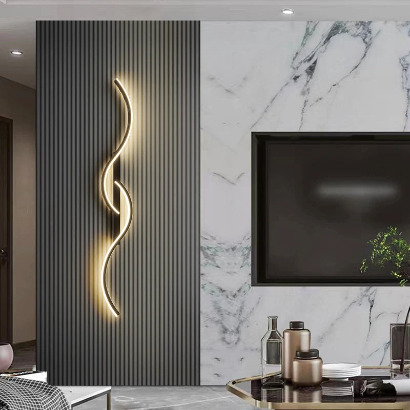 Lampe LED Murale Moderne Minimaliste - Applique Murale Longue Bande
