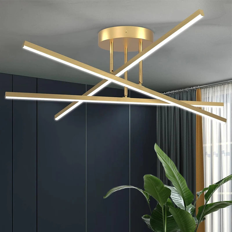 Plafonnier LED Nordique Moderne - Lustre Design Minimaliste