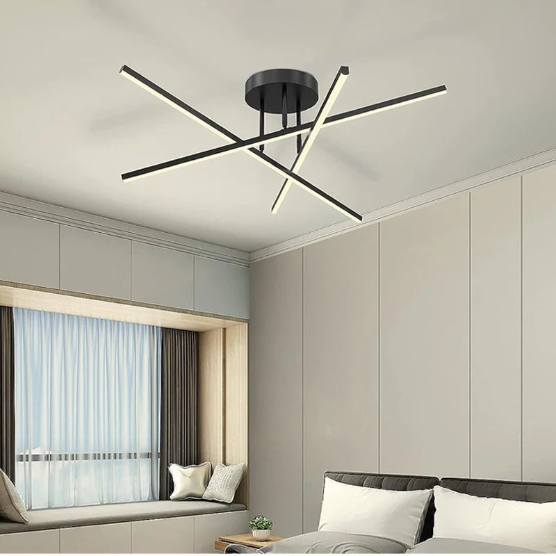 Plafonnier LED Nordique Moderne - Lustre Design Minimaliste