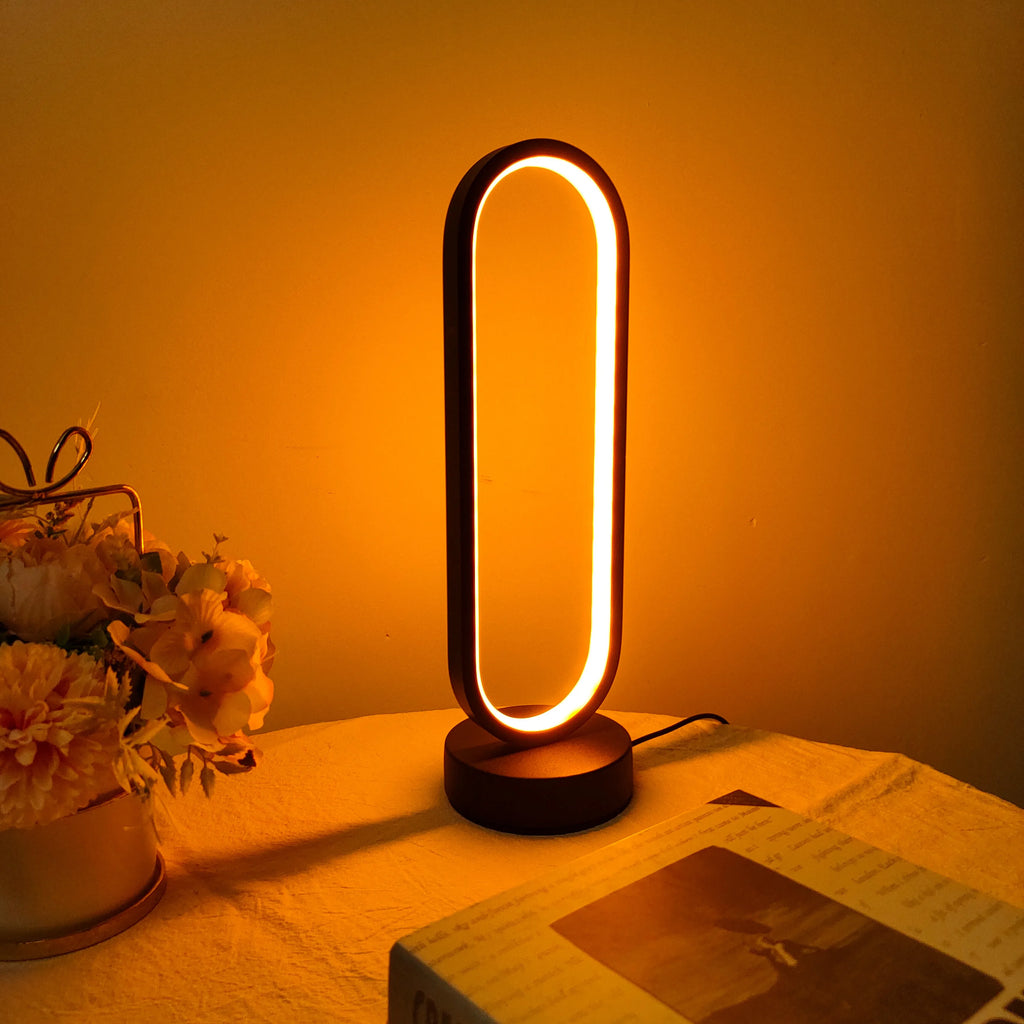 Lampe de Chevet LED Ring – Tamisage 3 Couleurs | Veilleuse Ambiance Chambre & Salon